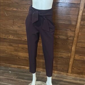 Dynamite Ankle Pants in Deep Burgundy